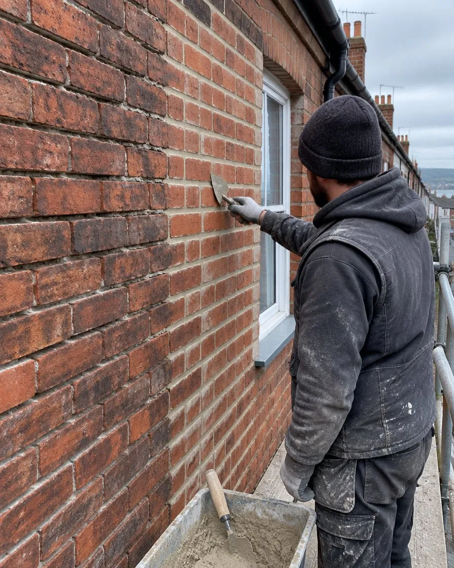 Brickwork and repointing in Carn Brea