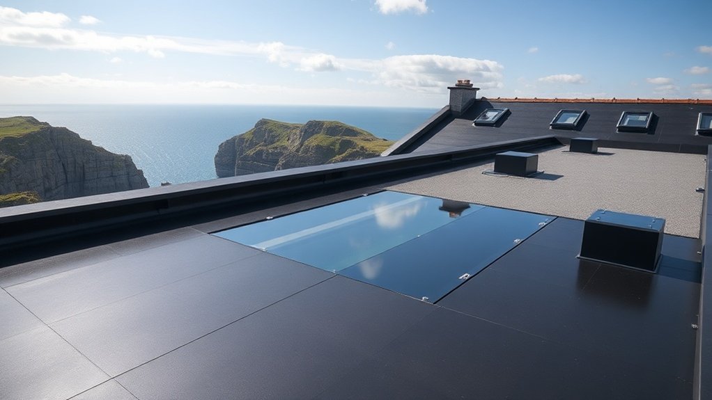 Flat roof installation in Carn Brea